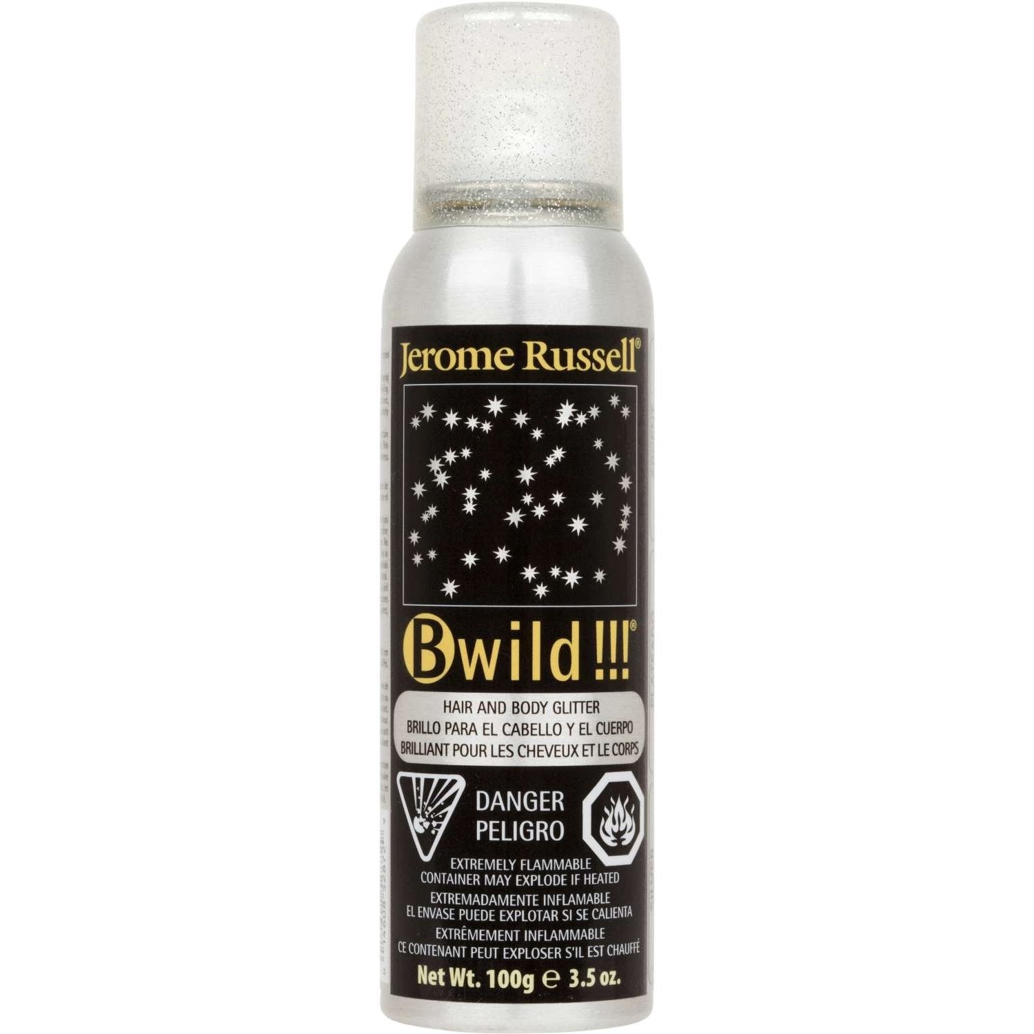 Jerome Russell B Wild Glitter Spray Silver Jerome Russell B Wild Glitter Spray Silver