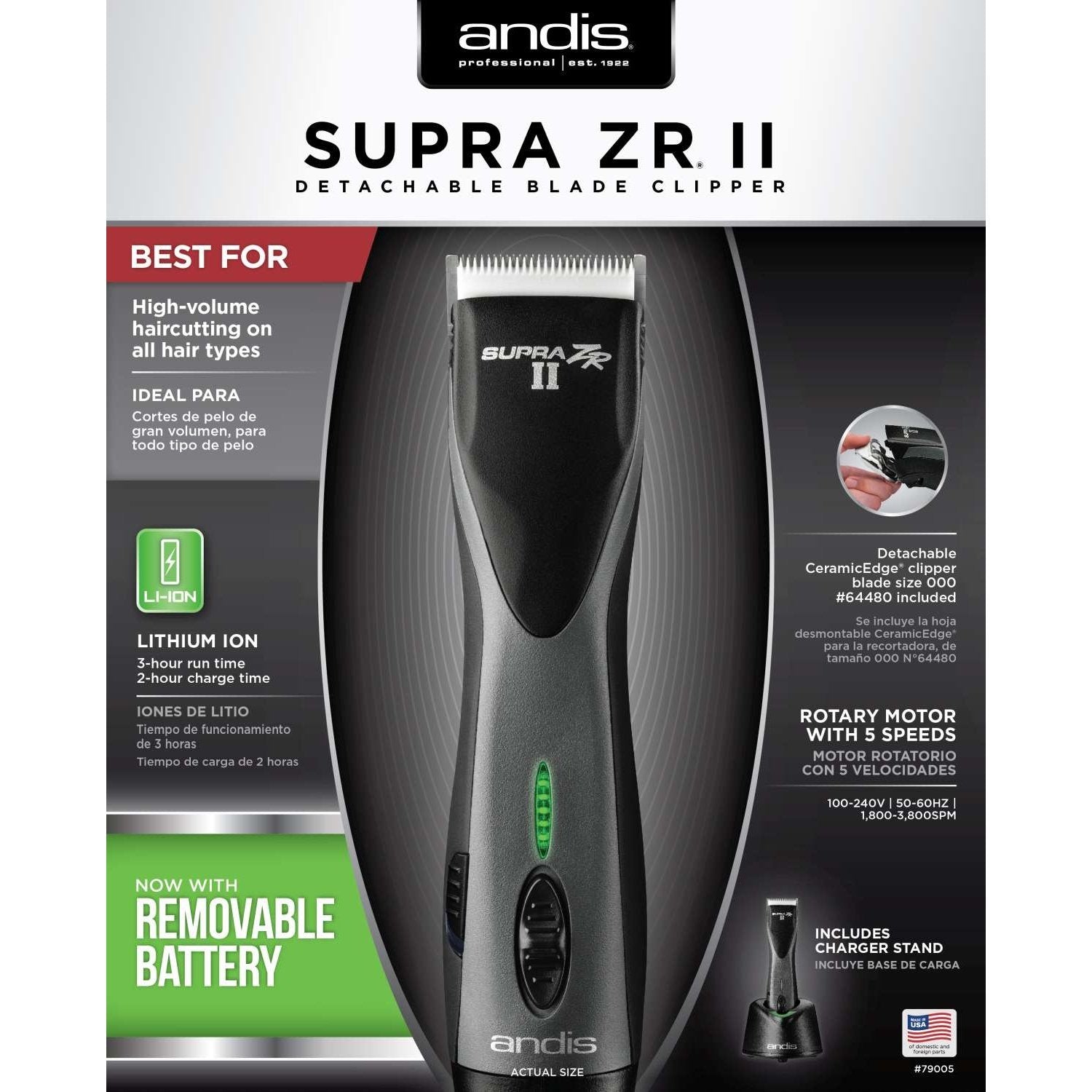 Supra Zr Ii Cordless Clipper Supra Zr Ii Cordless Clipper