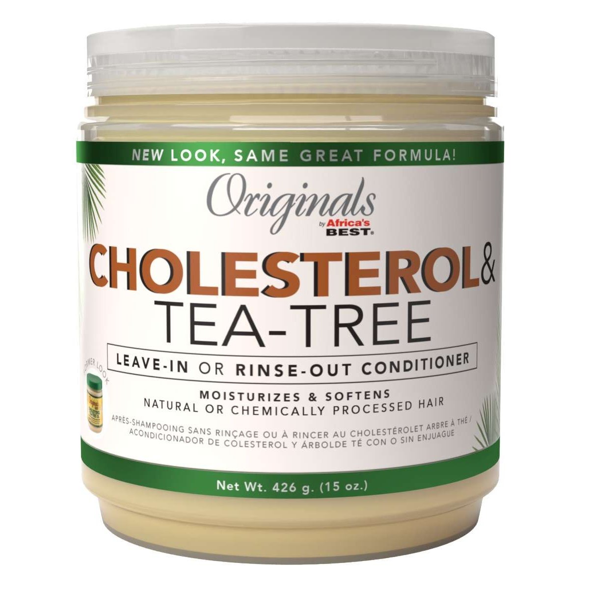 Africas Best Originals Cholesterol Tea-Tree Leave-In Or Rinse-Out Conditioner Africas Best Originals Cholesterol Tea-Tree Leave-In Or Rinse-Out Conditioner