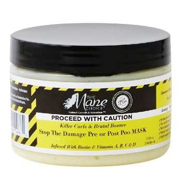 The Mane Choice Caution Killer Curls Stop The Damage Pre Or Post Poo Mask The Mane Choice Caution Killer Curls Stop The Damage Pre Or Post Poo Mask