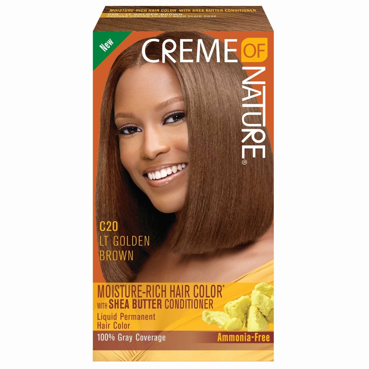 Creme Of Nature Liquid Hair Color 20 Lt Golden Brown Creme Of Nature Liquid Hair Color 20 Lt Golden Brown