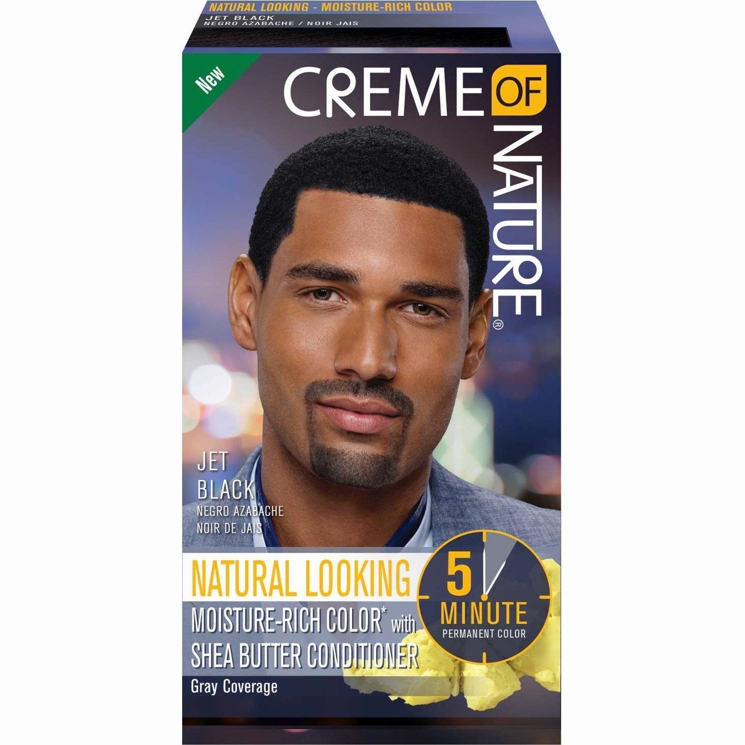 Creme Of Nature Mens Liq Hc3 Jet Blk New Creme Of Nature Mens Liq Hc3 Jet Blk New