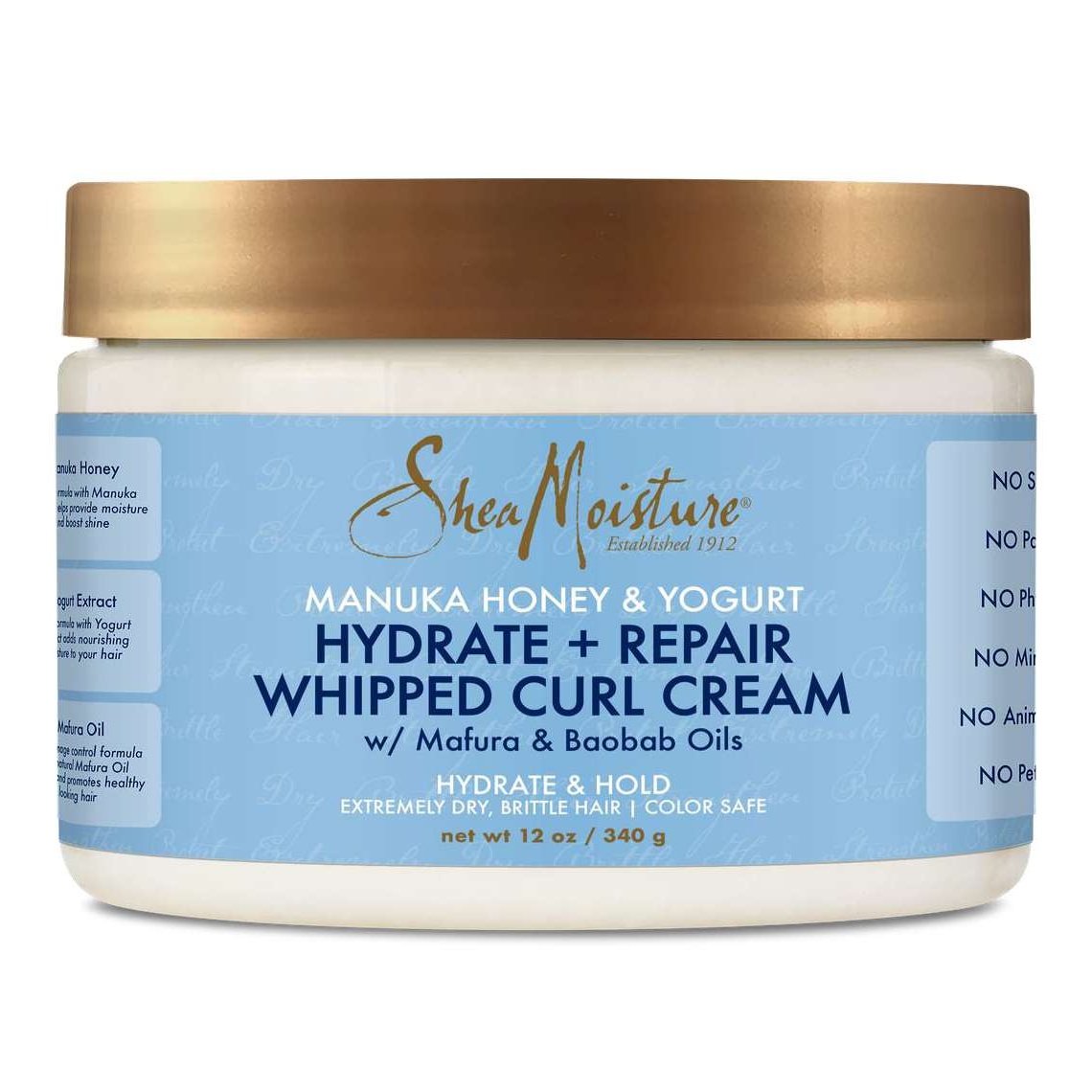 Shea Moisture Manuka Honey Yogurt Hydrate Repair Whipped Curl Cream Shea Moisture Manuka Honey Yogurt Hydrate Repair Whipped Curl Cream