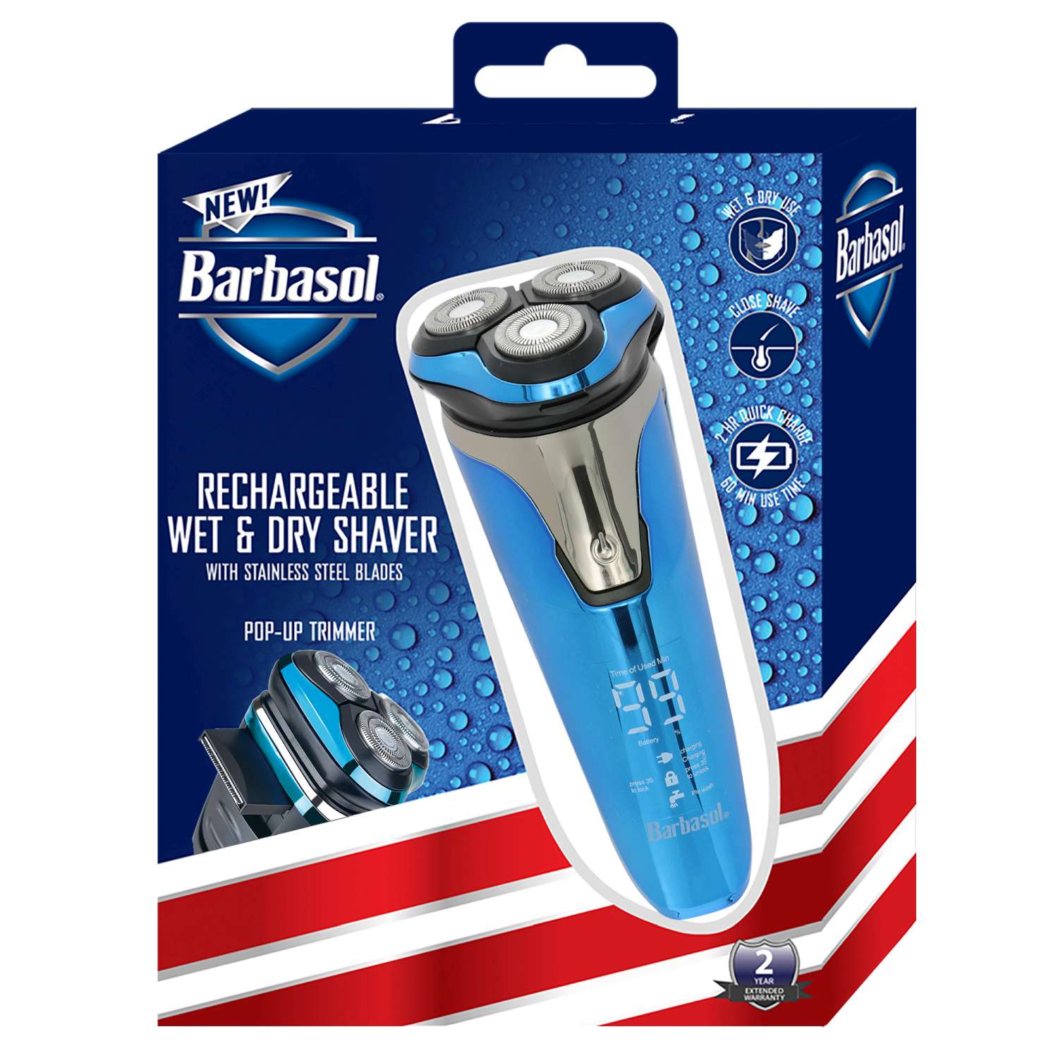 Barbasol Wet Rotary Shaver With Lcd Barbasol Wet Rotary Shaver With Lcd