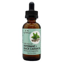 By Natures 100% Natural Peppermint  Black Castor Oil 2.0 Fl Oz