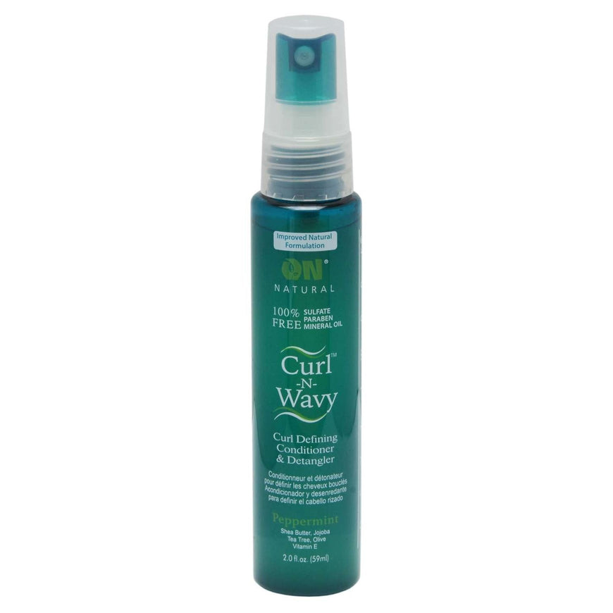 On Natural Curl-N-Wavy Peppermint Detangler